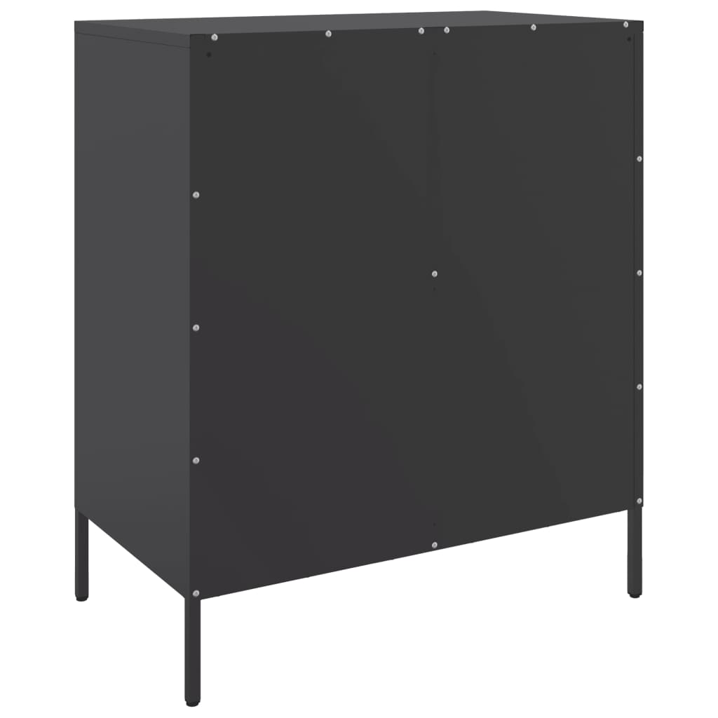 Sideboard Schwarz 68x39x79 cm Stahl