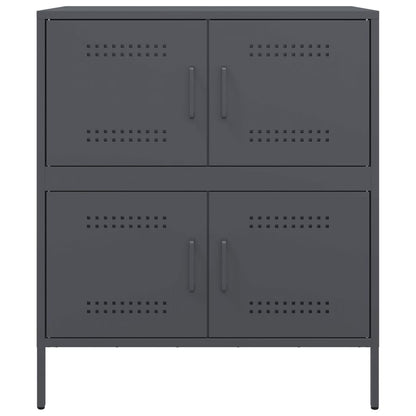 Sideboard Anthrazit 68x39x79 cm Stahl