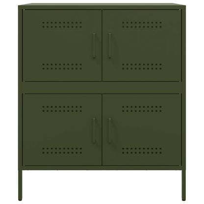 Sideboard Olivgrün 68x39x79 cm Stahl