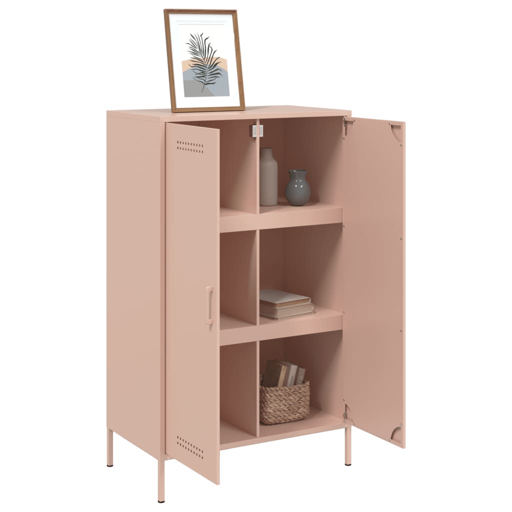 Highboard Rosa 68x39x113 cm Stahl