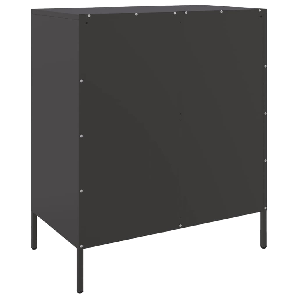 Sideboard Schwarz 68x39x79 cm Stahl