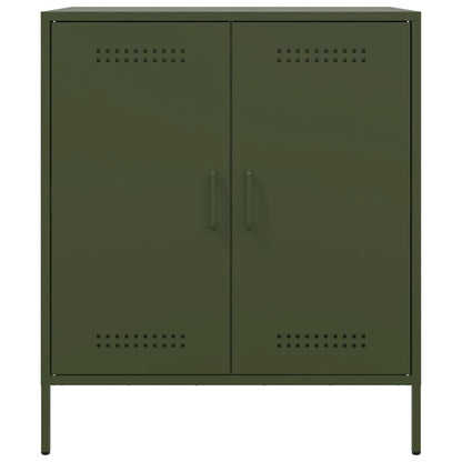 Sideboard Olivgrün 68x39x79 cm Stahl