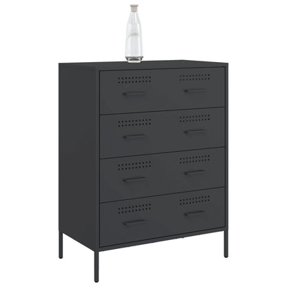 Sideboard Schwarz 68x39x89 cm Stahl