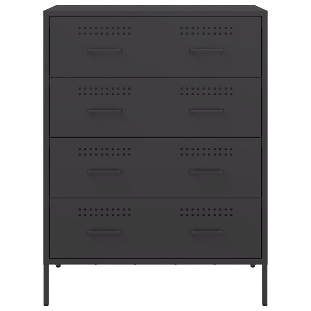 Sideboard Schwarz 68x39x89 cm Stahl