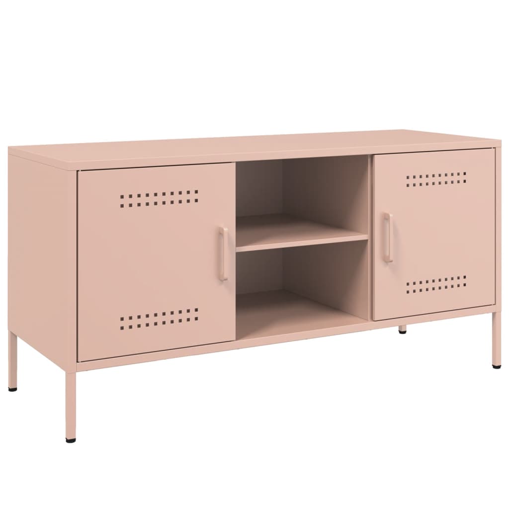 TV-Schrank Rosa 100,5x39x50,5 cm Stahl