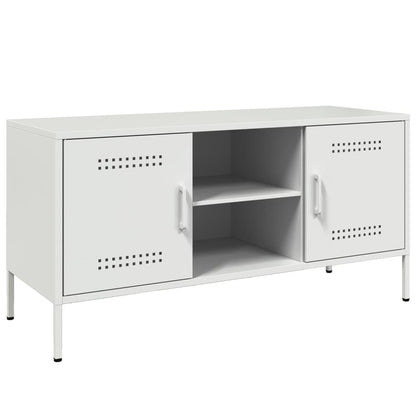 TV-Schrank Weiß 100,5x39x50,5 cm Stahl