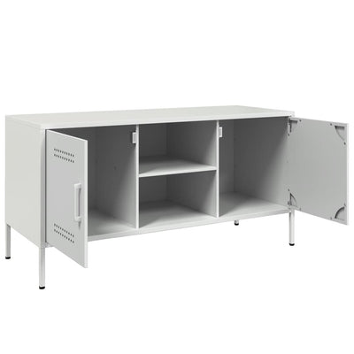 TV-Schrank Weiß 100,5x39x50,5 cm Stahl