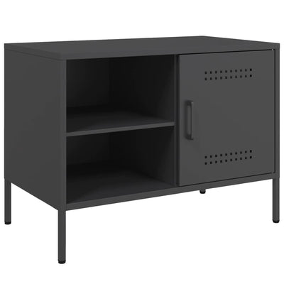 TV-Schrank Schwarz 68x39x50,5 cm Stahl