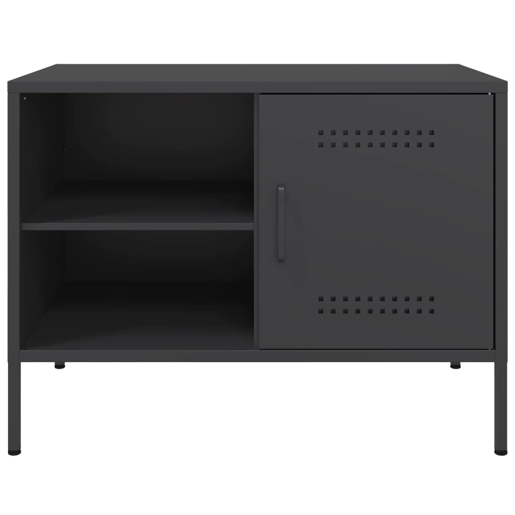 TV-Schrank Schwarz 68x39x50,5 cm Stahl