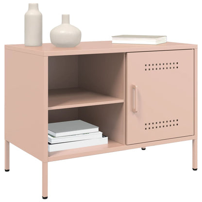 TV-Schrank Rosa 68x39x50,5 cm Stahl