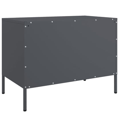 TV-Schrank Anthrazit 68x39x50,5 cm Stahl