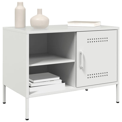 TV-Schrank Weiß 68x39x50,5 cm Stahl