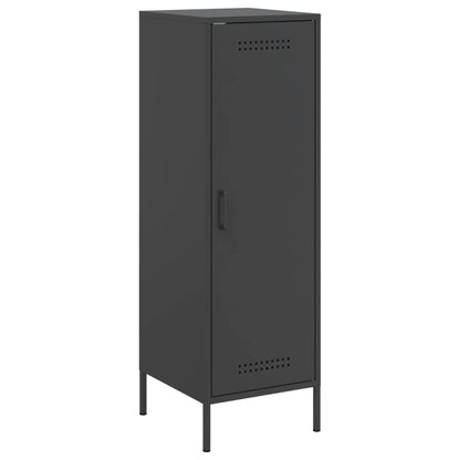 Highboard Schwarz 36x39x113 cm Stahl