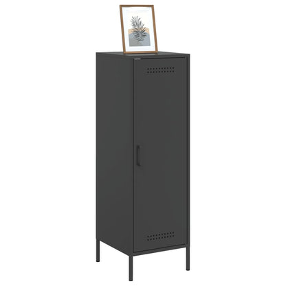 Highboard Schwarz 36x39x113 cm Stahl