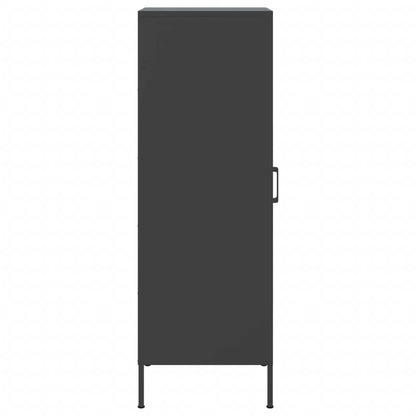 Highboard Schwarz 36x39x113 cm Stahl