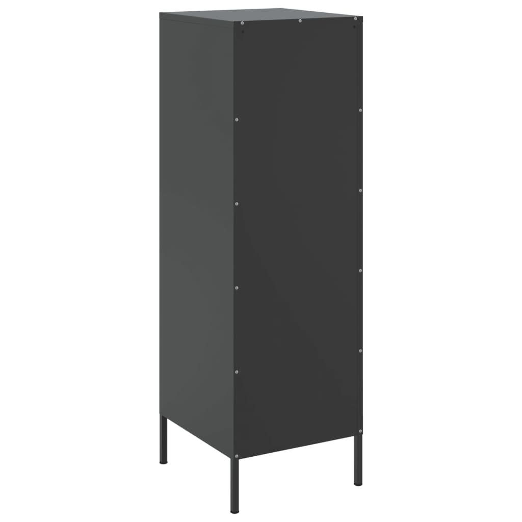 Highboard Schwarz 36x39x113 cm Stahl