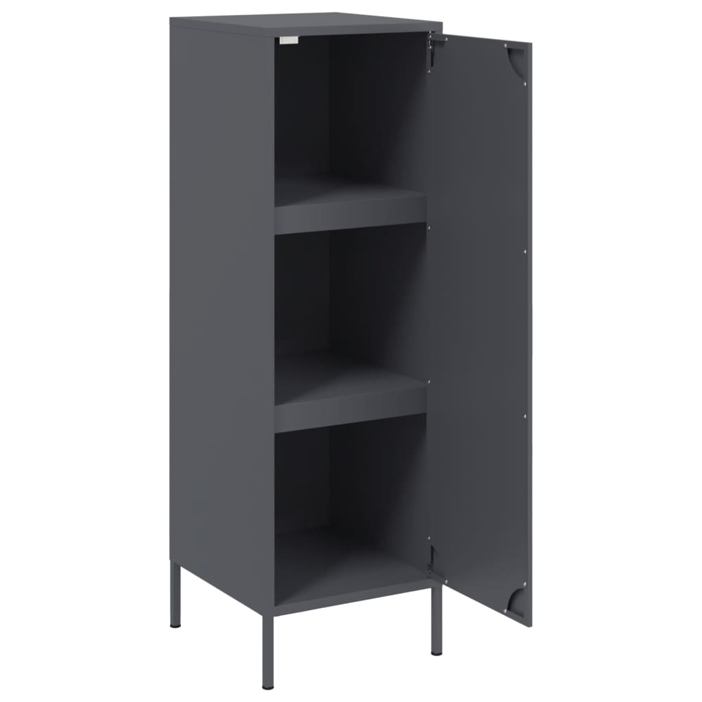 Highboard Anthrazit 36x39x113 cm Stahl