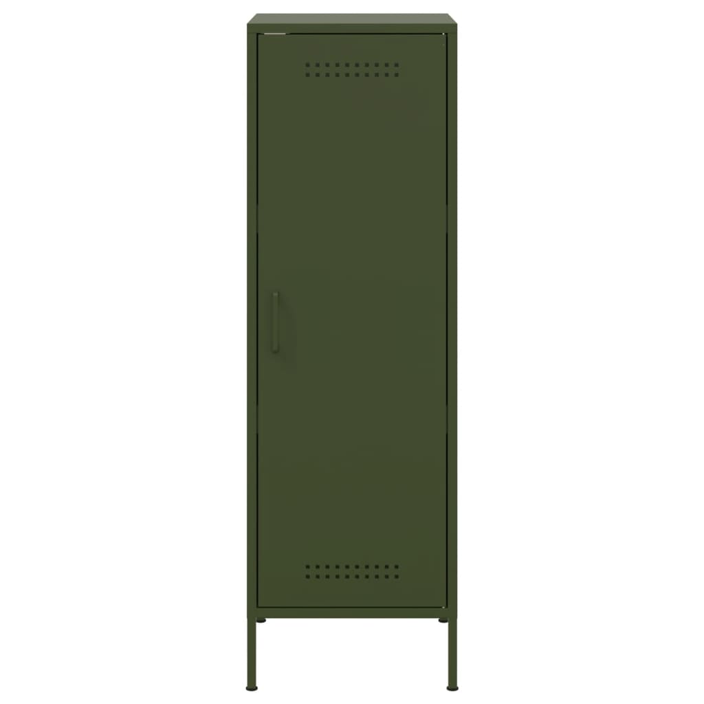 Highboard Olivgrün 36x39x113 cm Stahl