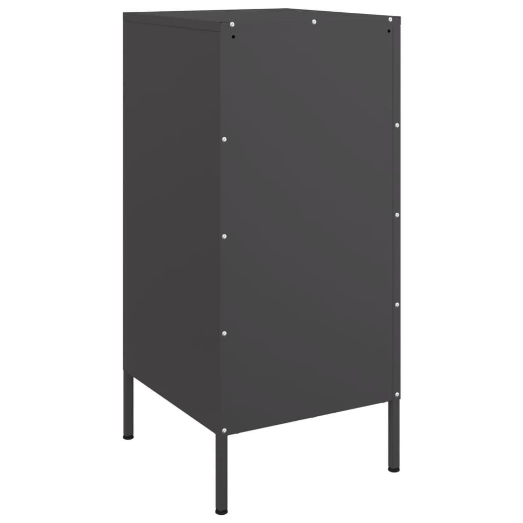 Sideboards 2 Stk. Schwarz 36x39x79 cm Stahl