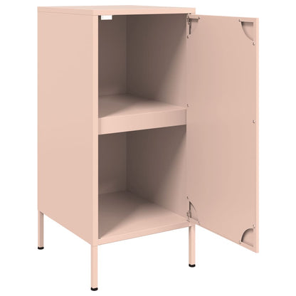 Sideboards 2 Stk. Rosa 36x39x79 cm Stahl