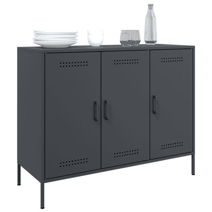 Sideboard Anthrazit 100,5x39x79 cm Stahl