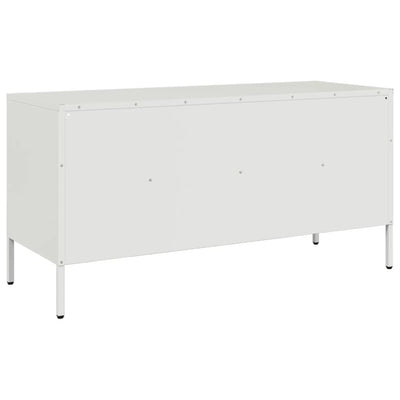 TV-Schrank Weiß 100,5x39x50,5 cm Stahl