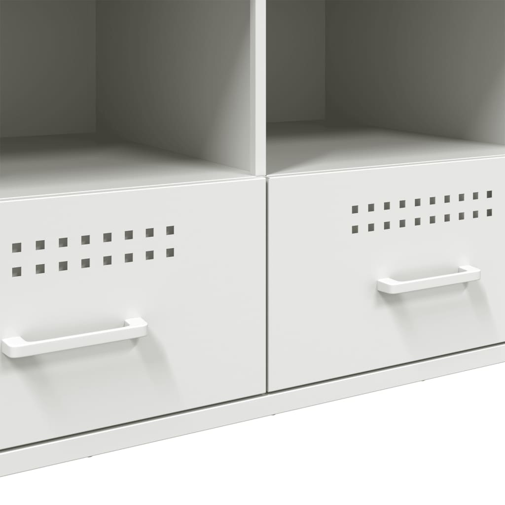 TV-Schrank Weiß 100,5x39x50,5 cm Stahl