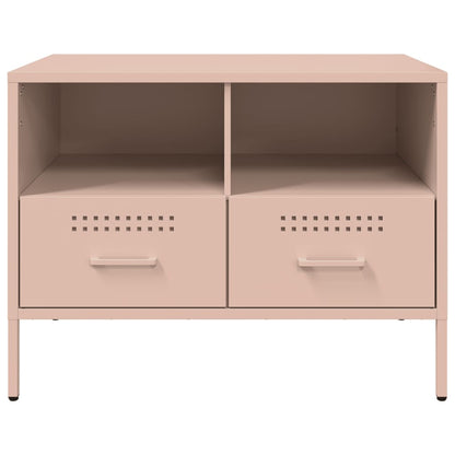 TV-Schrank Rosa 68x39x50,5 cm Stahl