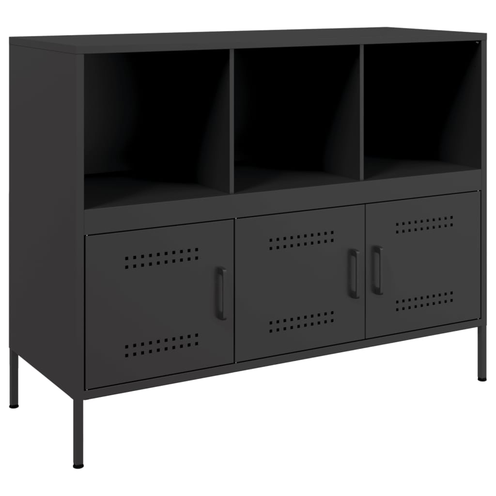 Sideboard Schwarz 100,5x39x79 cm Stahl