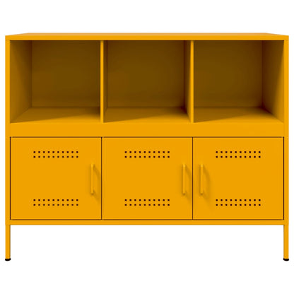 Sideboard Senfgelb 100,5x39x79 cm Stahl