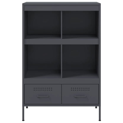 Highboard Anthrazit 68x39x101,5 cm Stahl