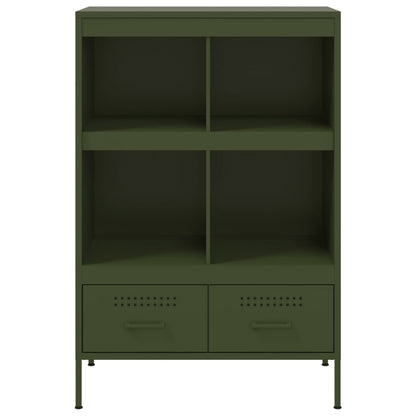 Highboard Olivgrün 68x39x101,5 cm Stahls