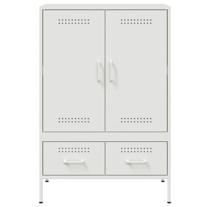 Highboard Weiß 68x39x101,5 cm Stahl