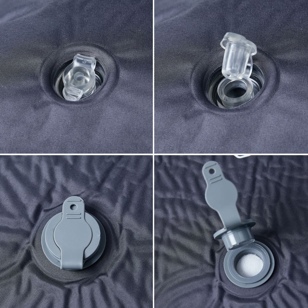 Materassino autogonfiabile con cuscino, grigio