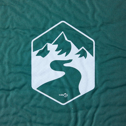 Materassino autogonfiabile con cuscino, verde