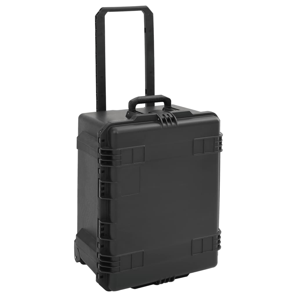 Koffer für Flugreise Tragbar Schwarz 62,5x49,5x37 cm PP