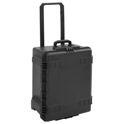 Koffer für Flugreise Tragbar Schwarz 62,5x49,5x37 cm PP