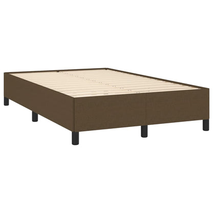 Boxspringbett mit Matratze Dunkelbraun 120x190 cm Stoff