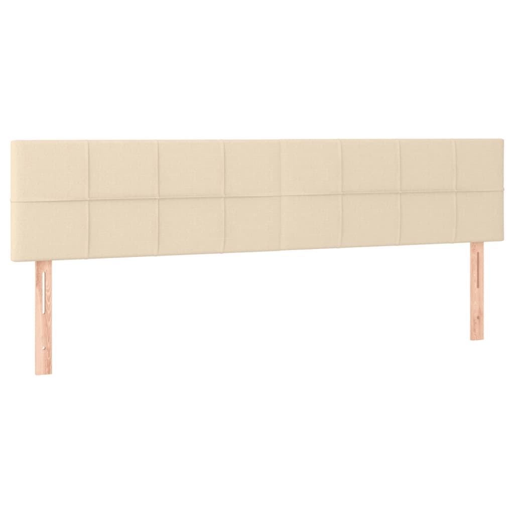 Boxspringbett mit Matratze Creme 120x190 cm Stoff