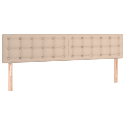 Boxspringbett Matratze Cappuccino-Braun 120x190 cm Kunstleder