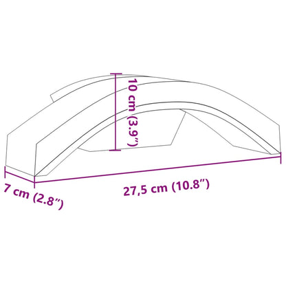 LED-Außenwandleuchten 2 Stk. Schwarz Aluminiumdruckguss