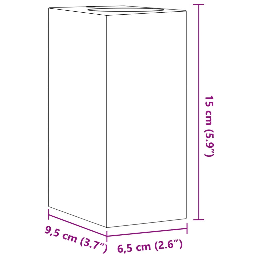 Außenwandleuchten 2 Stk. Schwarz Aluminiumdruckguss