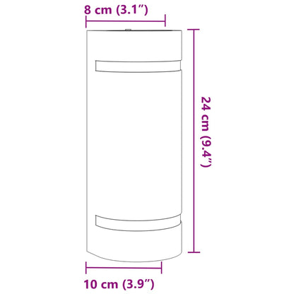 Außenwandleuchte Schwarz Aluminiumdruckguss