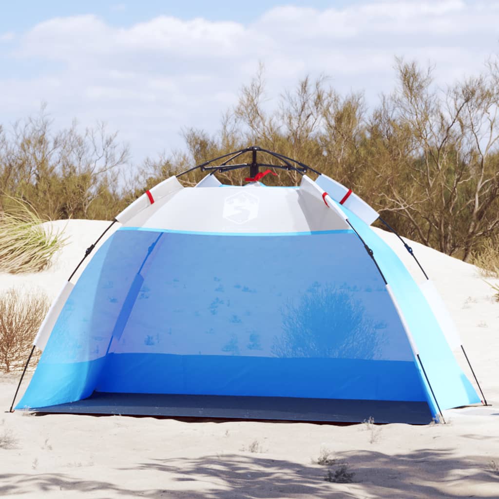 Strandzelt 2 Personen Azurblau Quick Release Wasserdicht