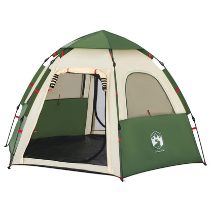 Campingzelt 4 Personen Grün Quick Release