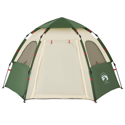 Campingzelt 4 Personen Grün Quick Release