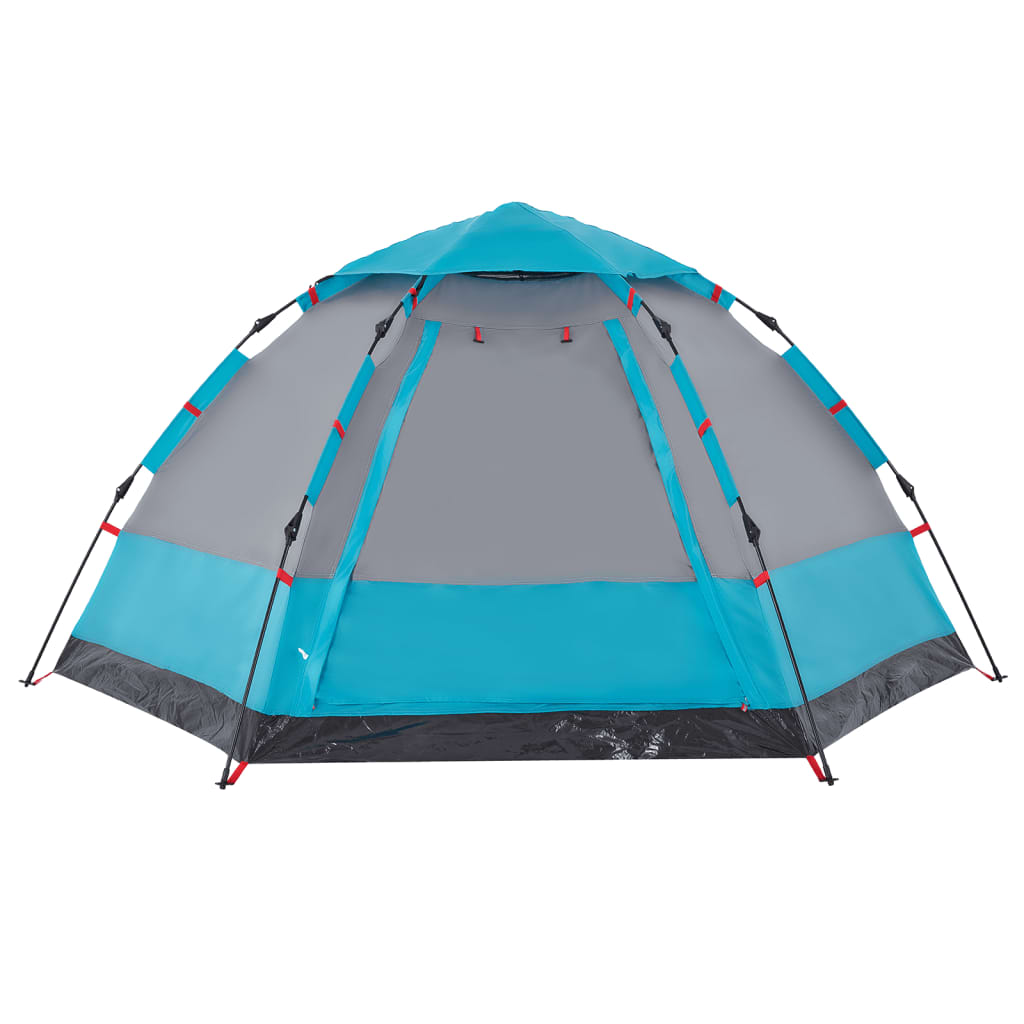 Campingzelt 4 Personen Blau Quick Release