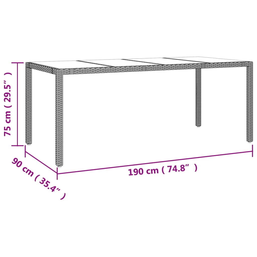 7-tlg. Garten-Bistro-Set mit Kissen Beige Poly Rattan