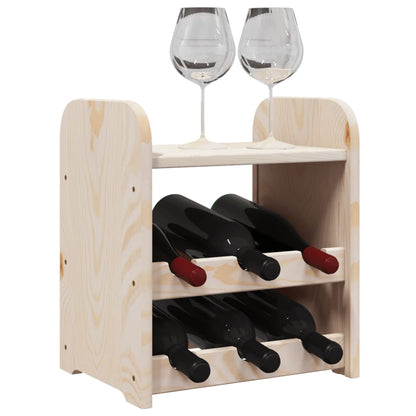 Weinregal mit Oberplatte 33x25x37 cm Massivholz Kiefer