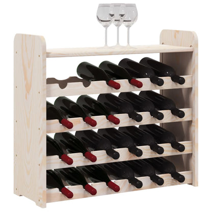 Weinregal mit Oberplatte 67,5x25x60 cm Massivholz Kiefer